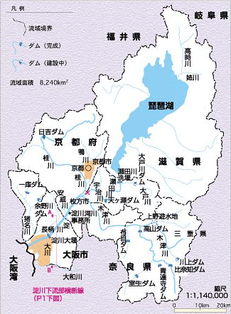 淀川流域マップ